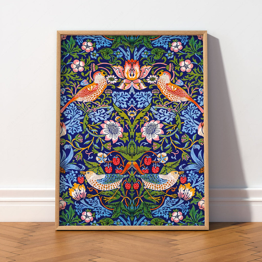 William Morris Strawberry Thief Art Print – Arts and Crafts Wall Decor