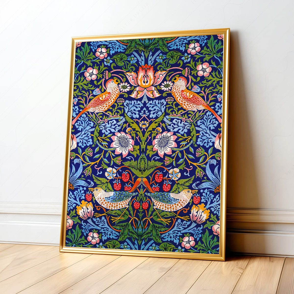 William Morris Strawberry Thief Art Print – Arts and Crafts Wall Decor