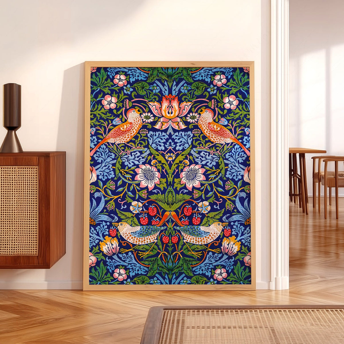 William Morris Strawberry Thief Art Print – Arts and Crafts Wall Decor