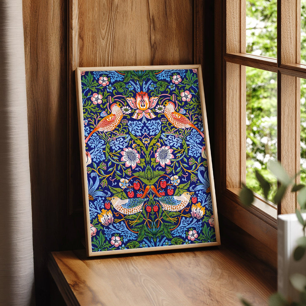 William Morris Strawberry Thief Art Print – Arts and Crafts Wall Decor