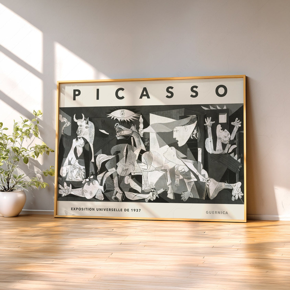 Pablo Picasso Guernica Exhibition Poster – Cubist Wall Art Print