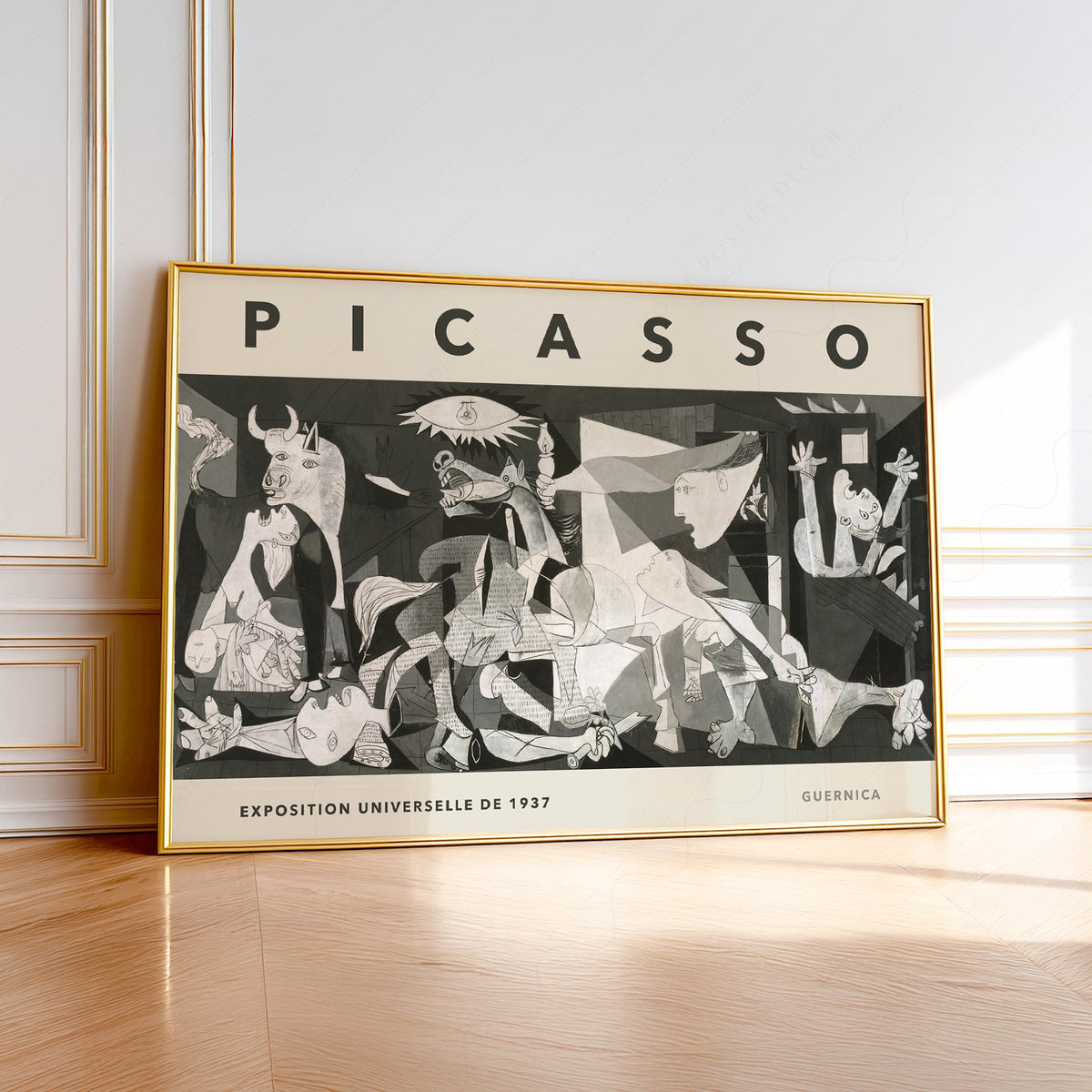 Pablo Picasso Guernica Exhibition Poster – Cubist Wall Art Print