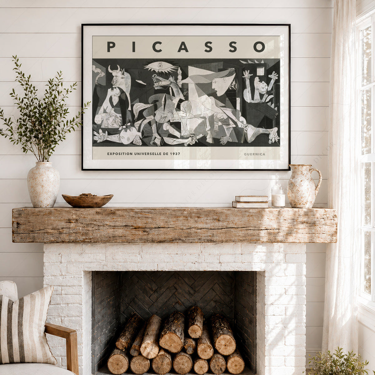 Pablo Picasso Guernica Exhibition Poster – Cubist Wall Art Print