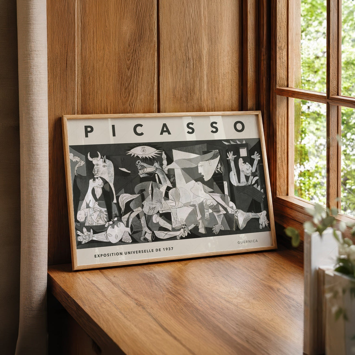 Pablo Picasso Guernica Exhibition Poster – Cubist Wall Art Print