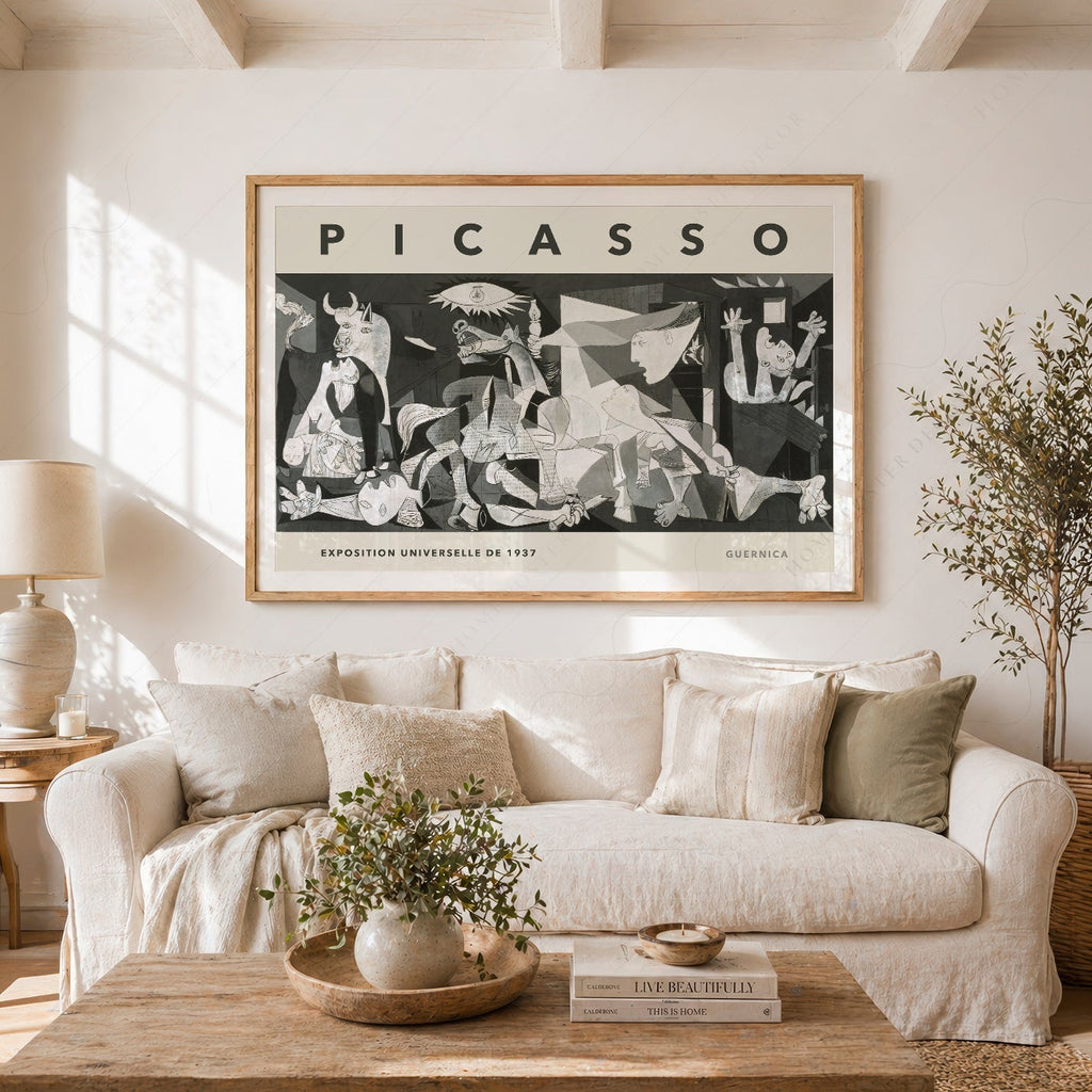 Pablo Picasso Guernica Exhibition Poster – Cubist Wall Art Print