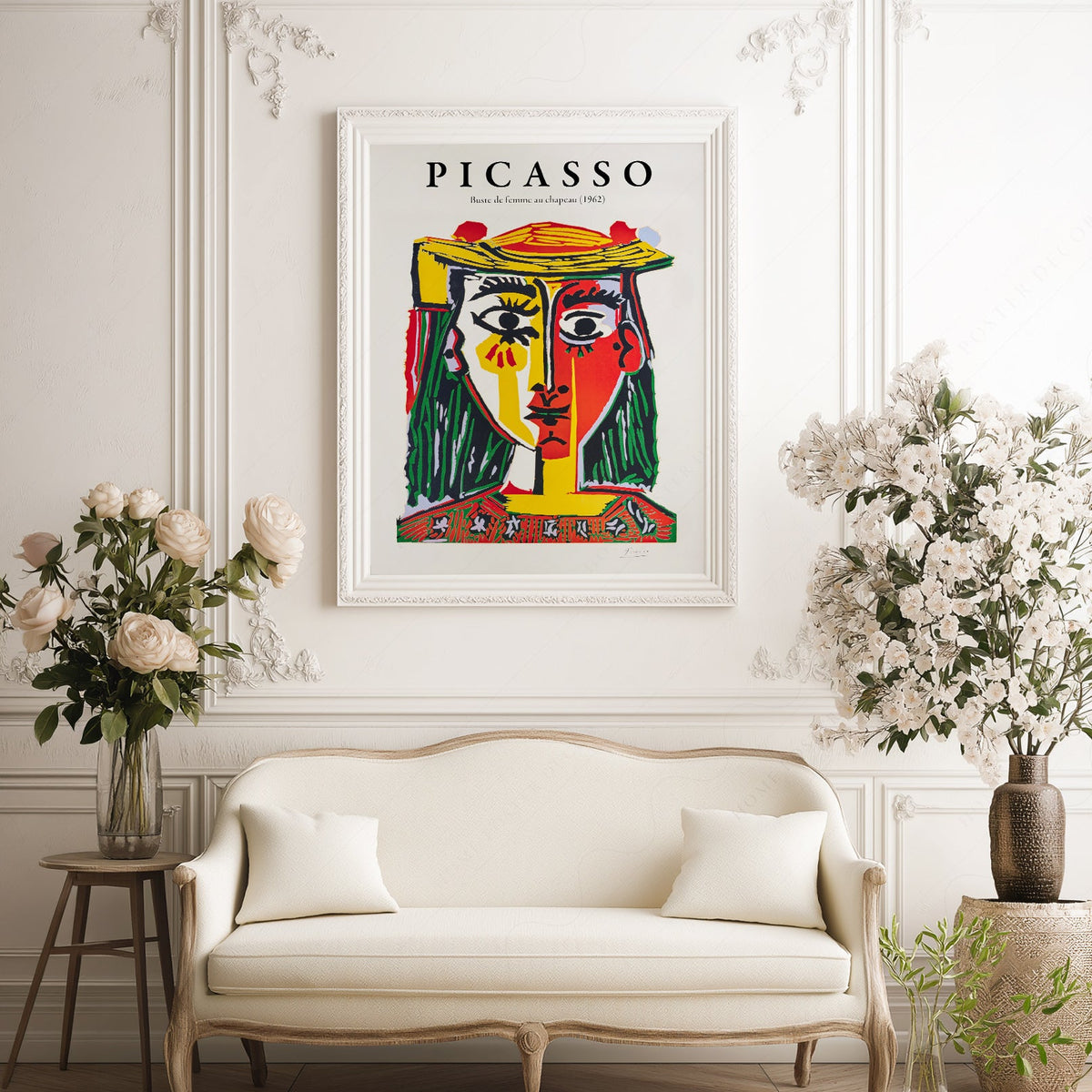 Pablo Picasso Buste de Femme au Chapeau Art Print – Cubist Wall Art