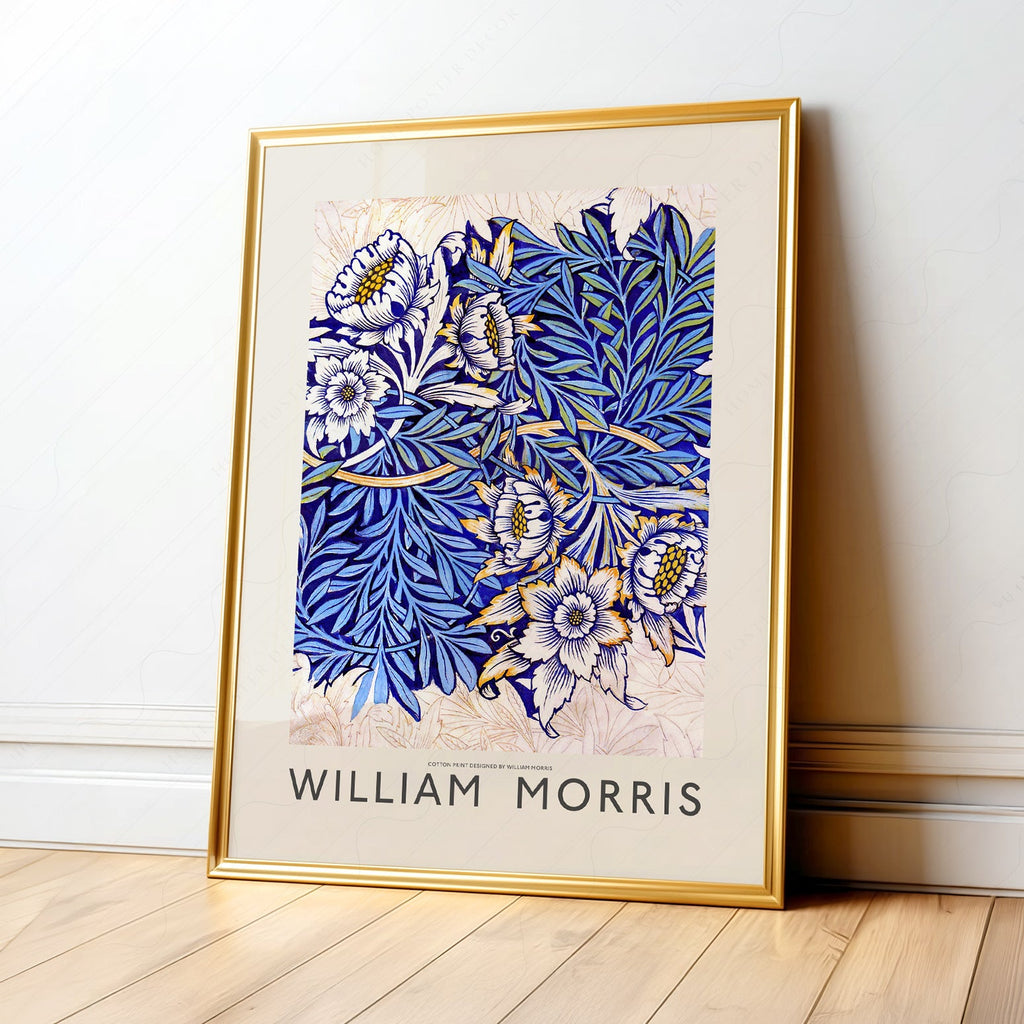 William Morris Tulip and Willow Indigo Print – Arts & Crafts Wall Art