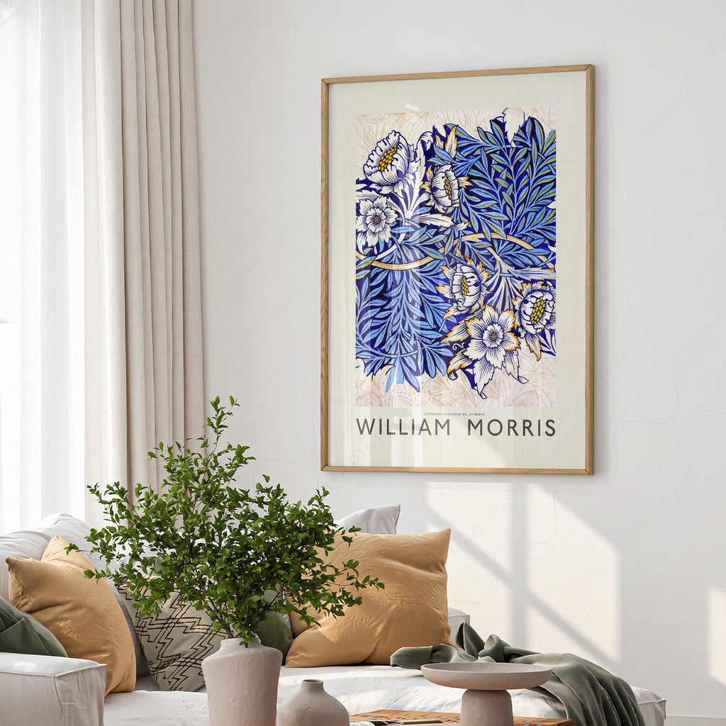 William Morris Tulip and Willow Indigo Print – Arts & Crafts Wall Art