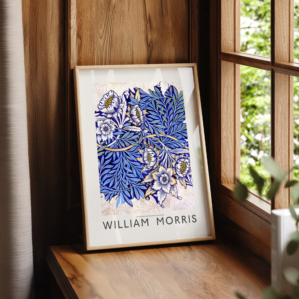 William Morris Tulip and Willow Indigo Print – Arts & Crafts Wall Art