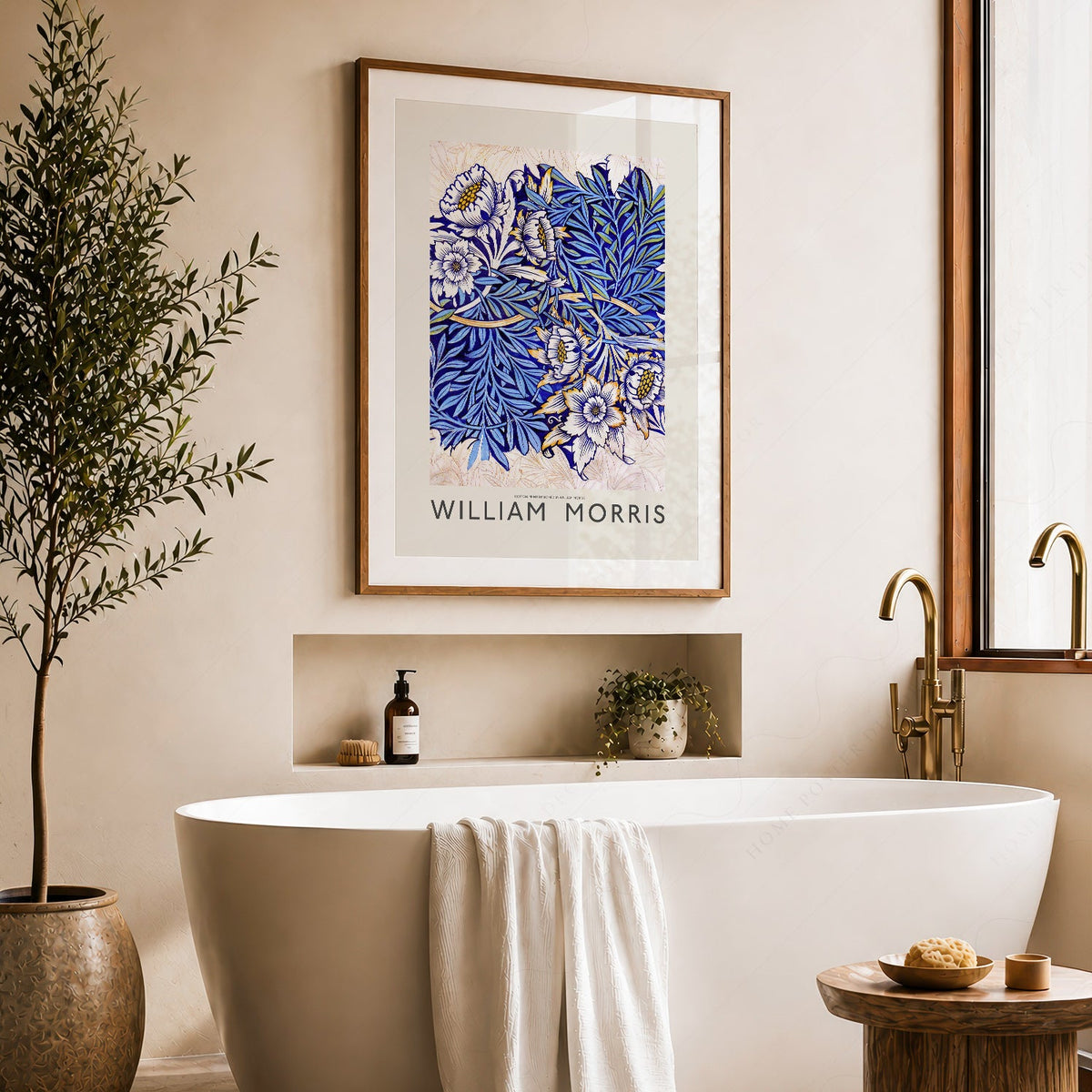 William Morris Tulip and Willow Indigo Print – Arts & Crafts Wall Art