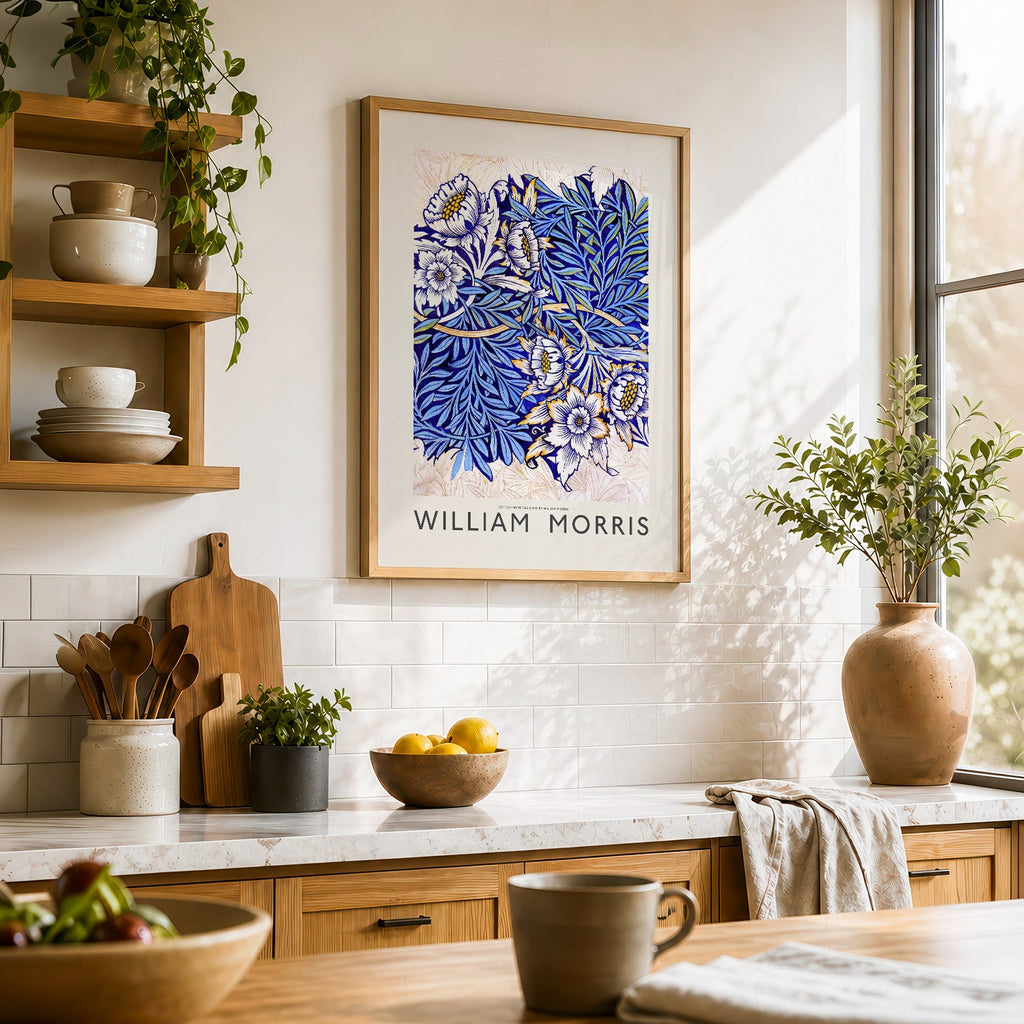 William Morris Tulip and Willow Indigo Print – Arts & Crafts Wall Art