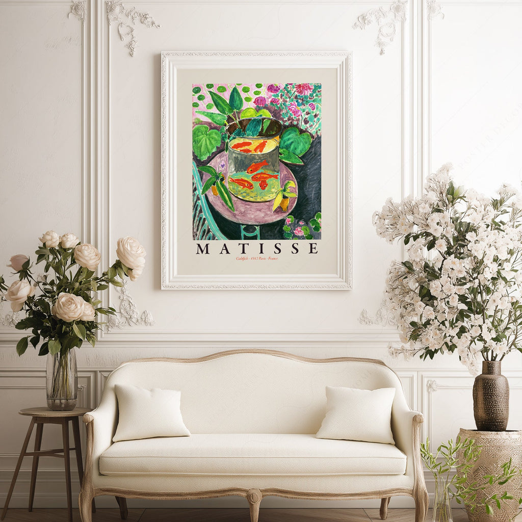 Henri Matisse Goldfish Art Print – Museum Wall Art Poster Decor