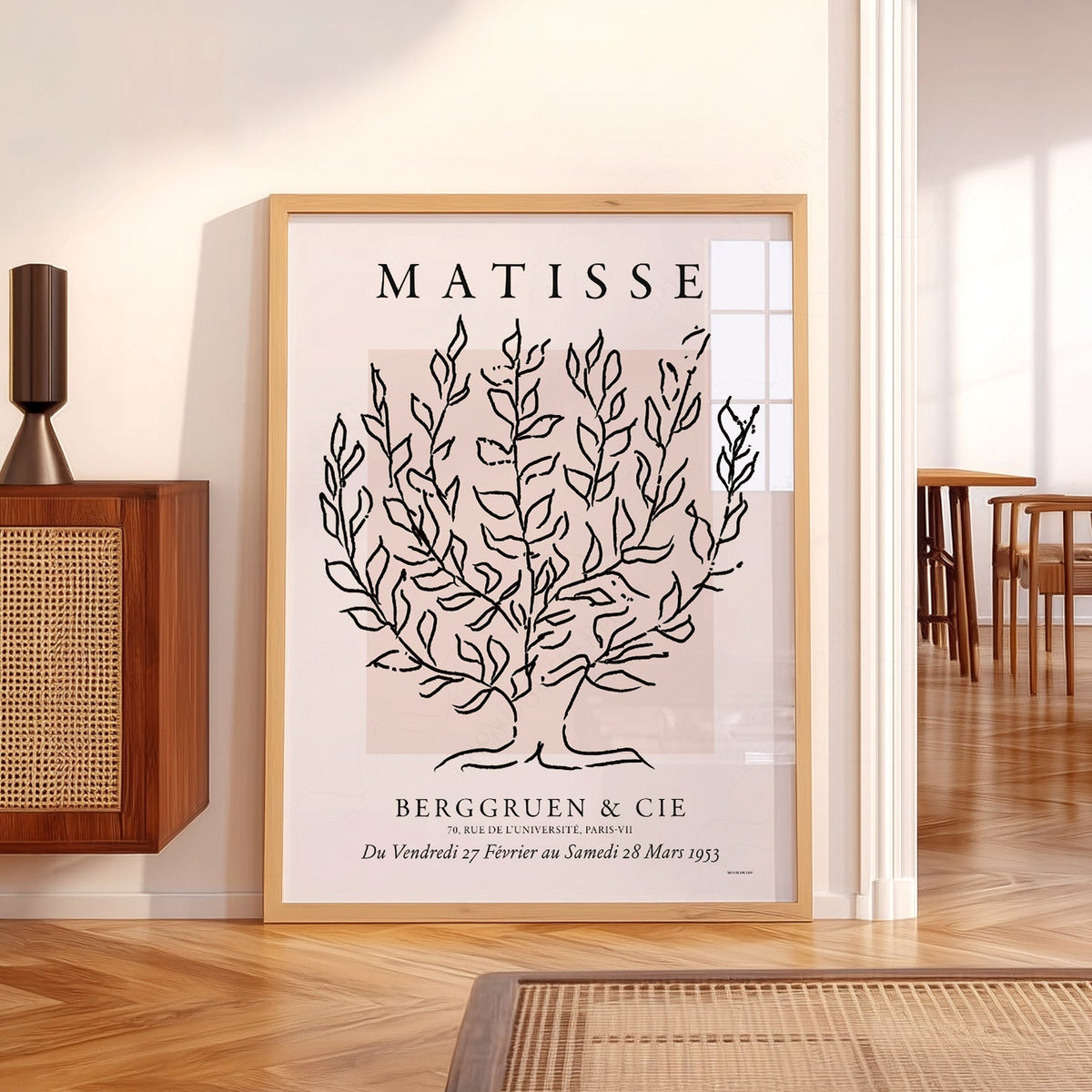 Henri Matisse Le Platane Exhibition Poster – Minimalist Botanical Art