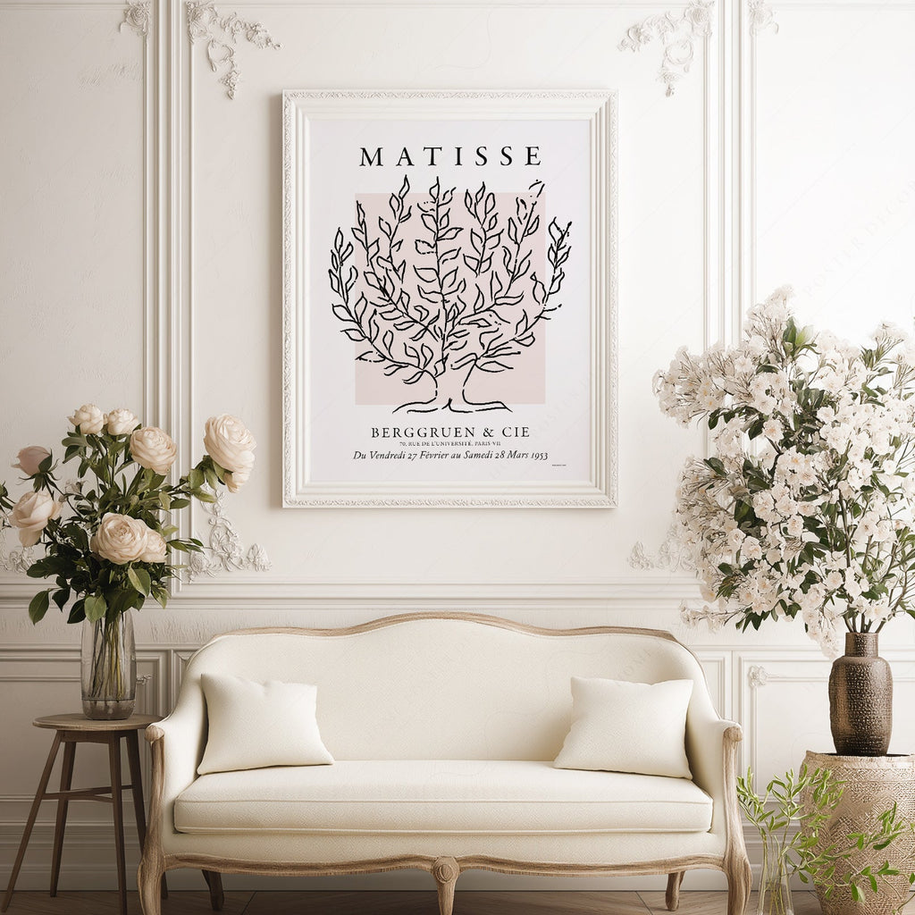 Henri Matisse Le Platane Exhibition Poster – Minimalist Botanical Art