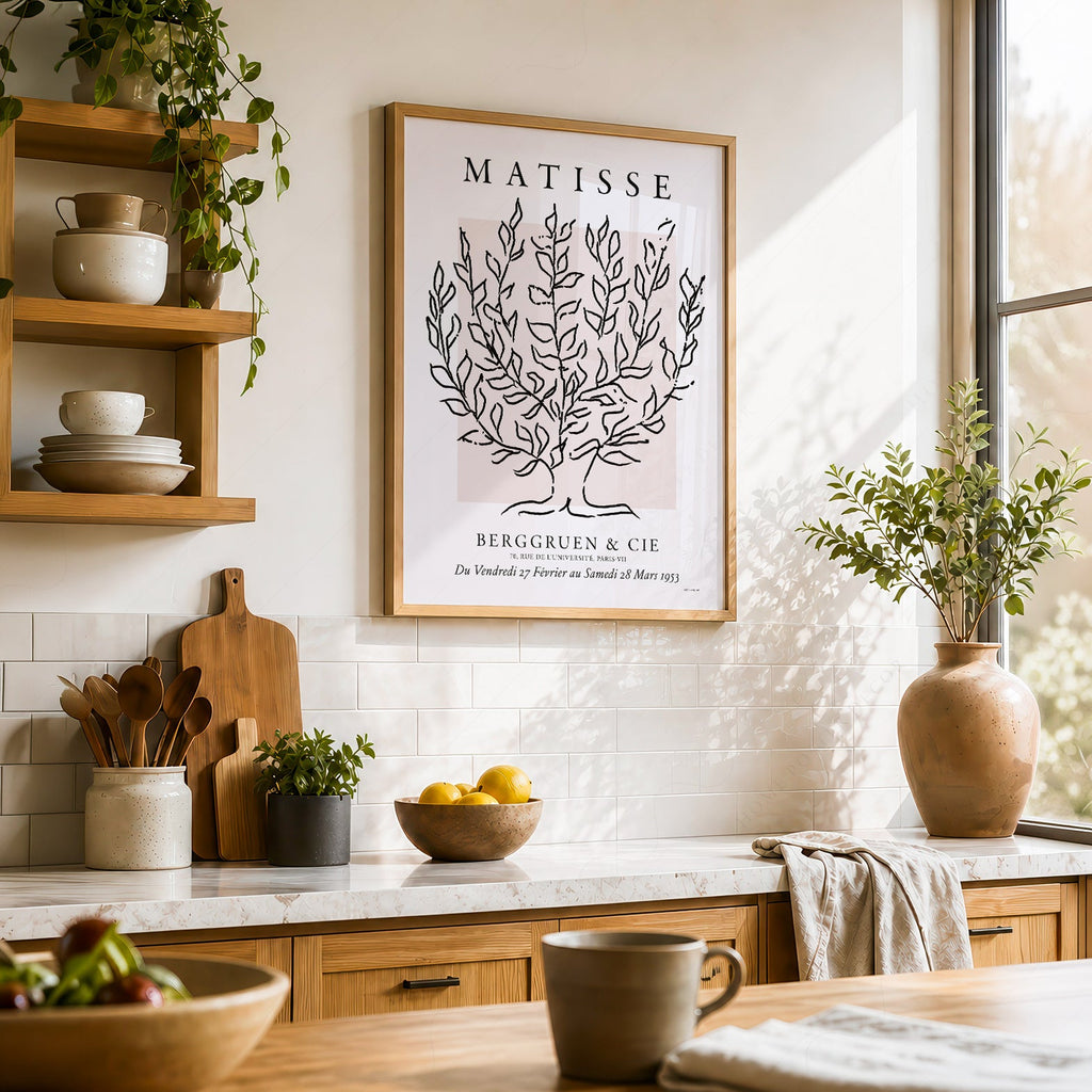 Henri Matisse Le Platane Exhibition Poster – Minimalist Botanical Art