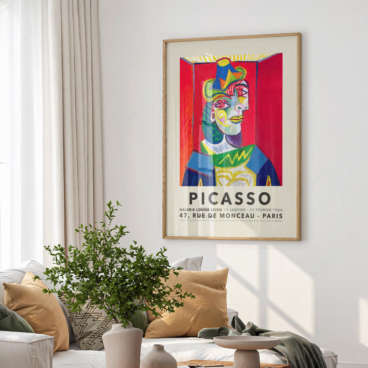 Impression artistique Buste de Femme 1938 de Pablo Picasso – Affiche murale cubiste