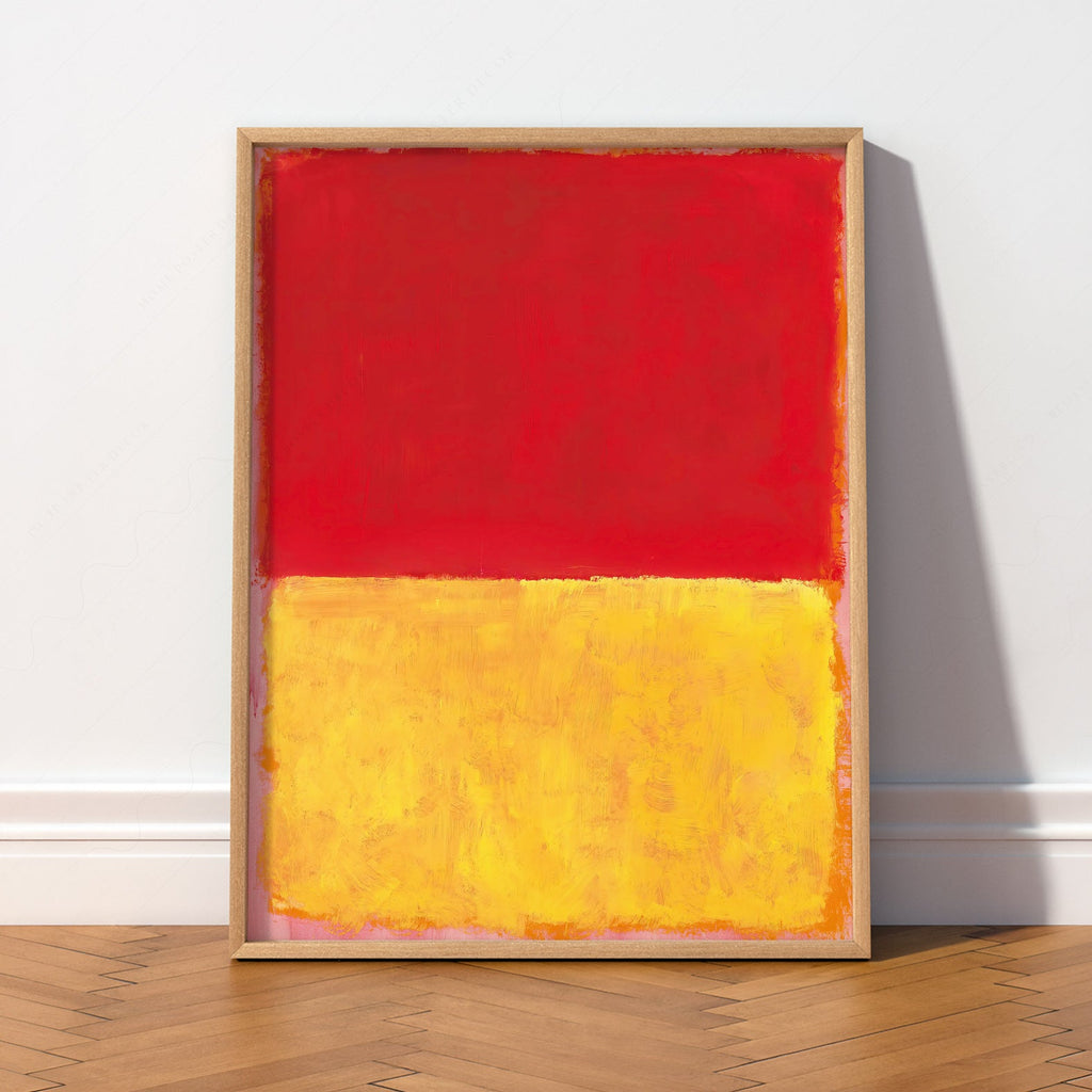 Mark Rothko Red and Yellow Abstract Art Print – Modern Wall Decor