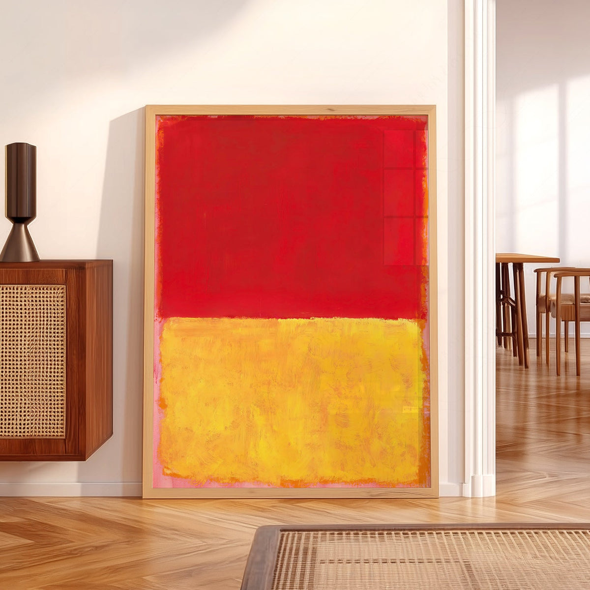 Mark Rothko Red and Yellow Abstract Art Print – Modern Wall Decor