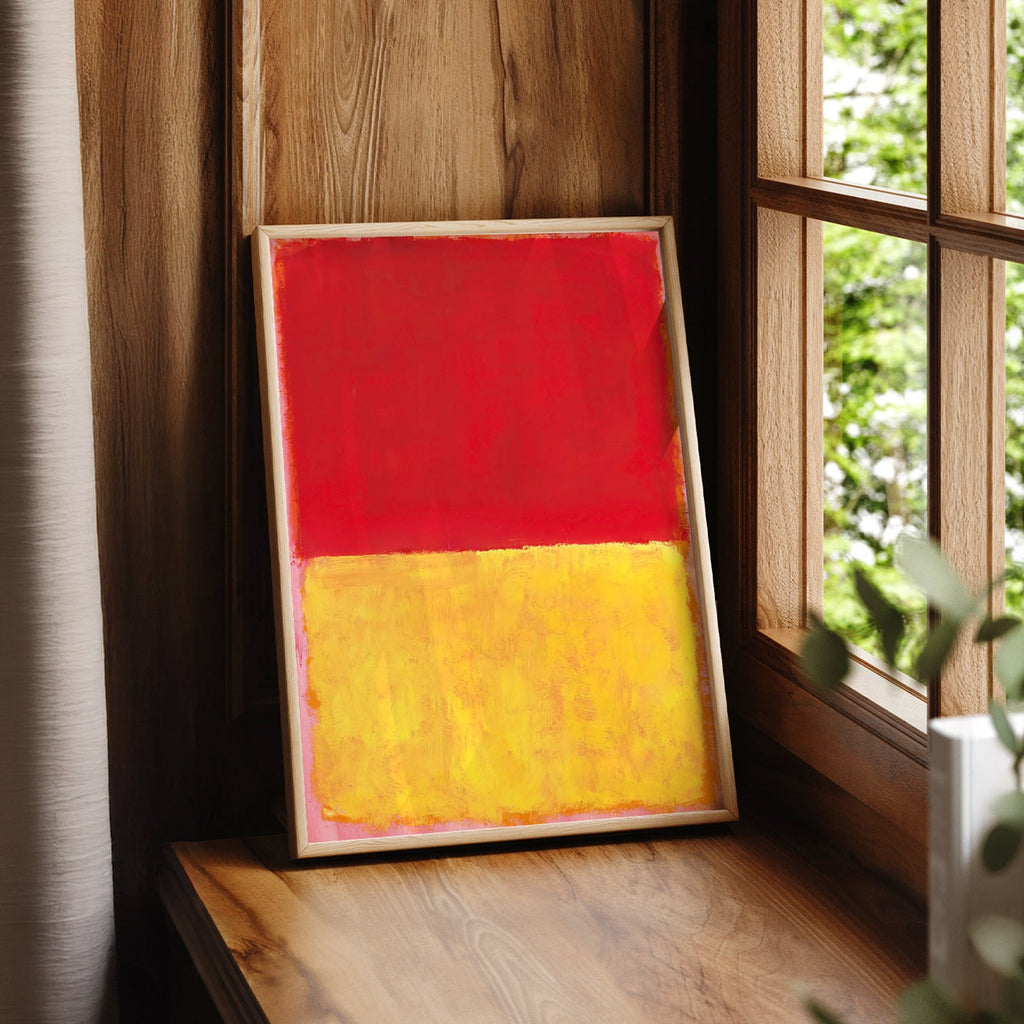 Mark Rothko Red and Yellow Abstract Art Print – Modern Wall Decor