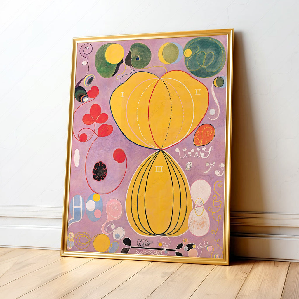 Impression Hilma af Klint Les Dix Plus Grands n° 7 L'Âge adulte – Art abstrait