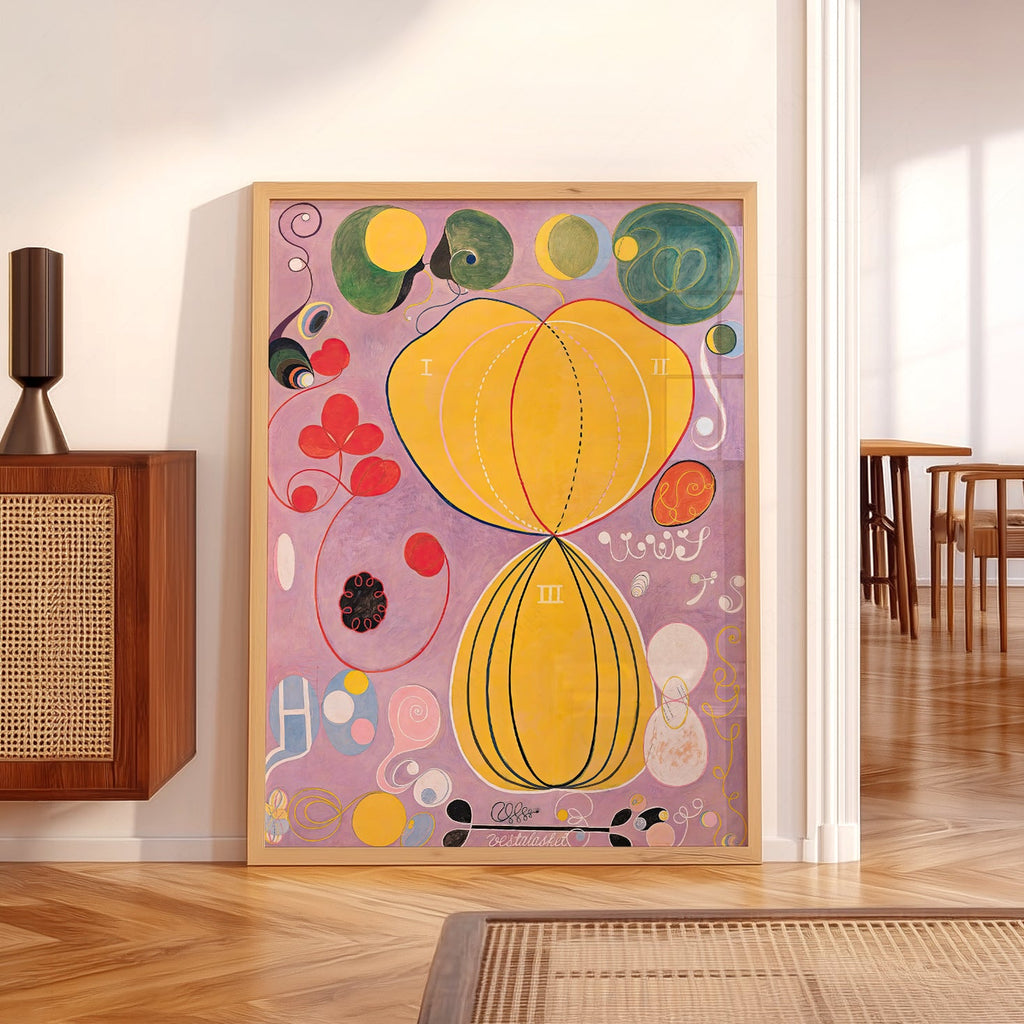 Impression Hilma af Klint Les Dix Plus Grands n° 7 L'Âge adulte – Art abstrait