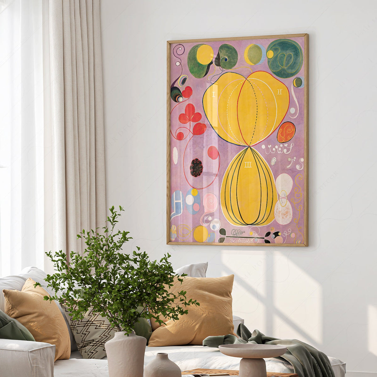 Impression Hilma af Klint Les Dix Plus Grands n° 7 L'Âge adulte – Art abstrait