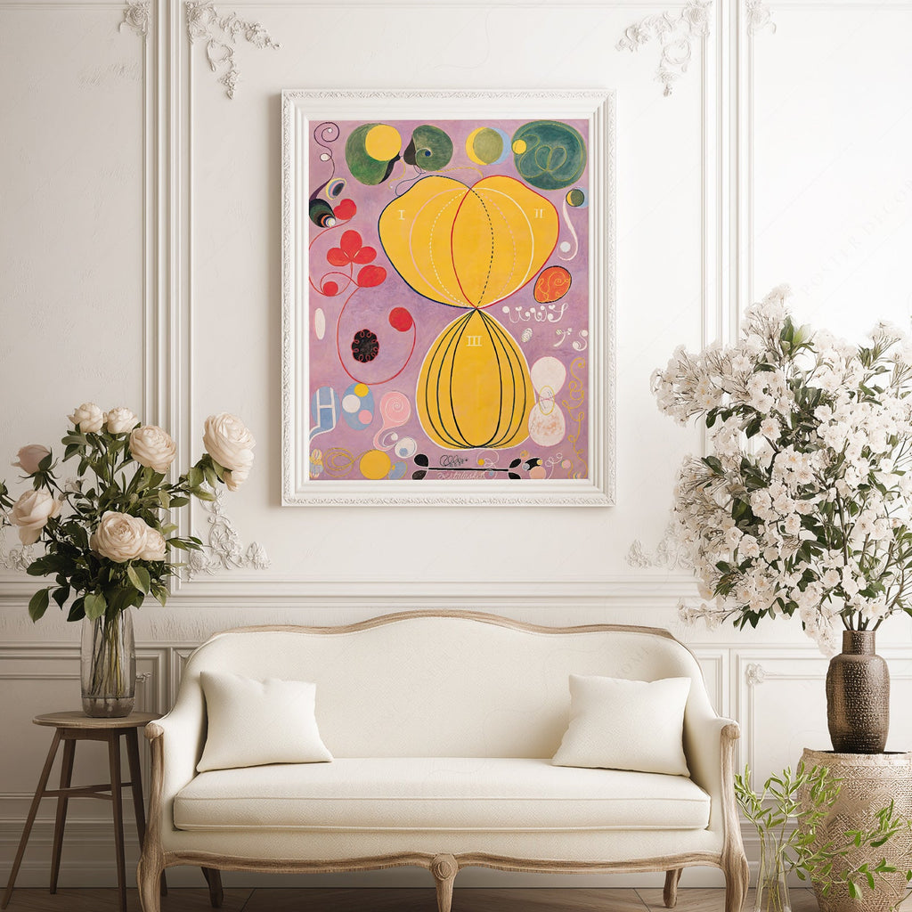 Impression Hilma af Klint Les Dix Plus Grands n° 7 L'Âge adulte – Art abstrait