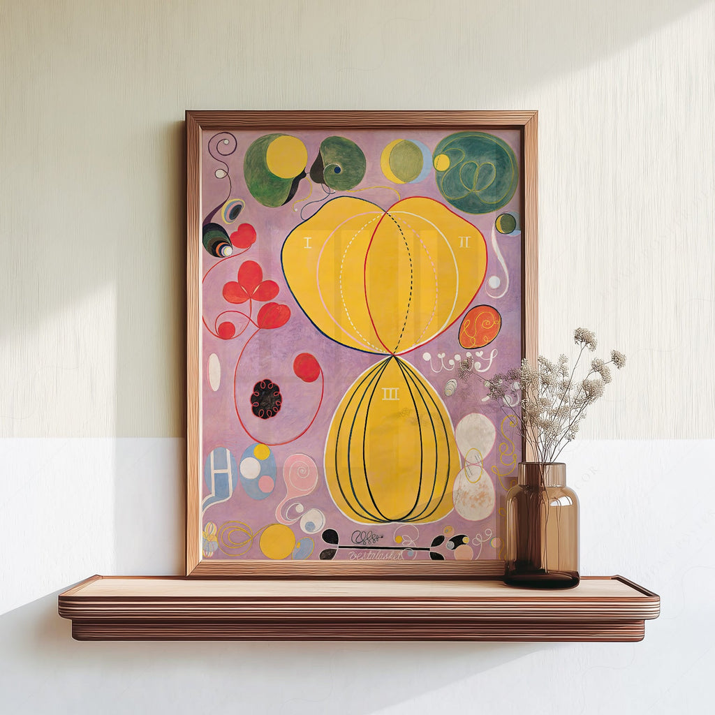 Impression Hilma af Klint Les Dix Plus Grands n° 7 L'Âge adulte – Art abstrait