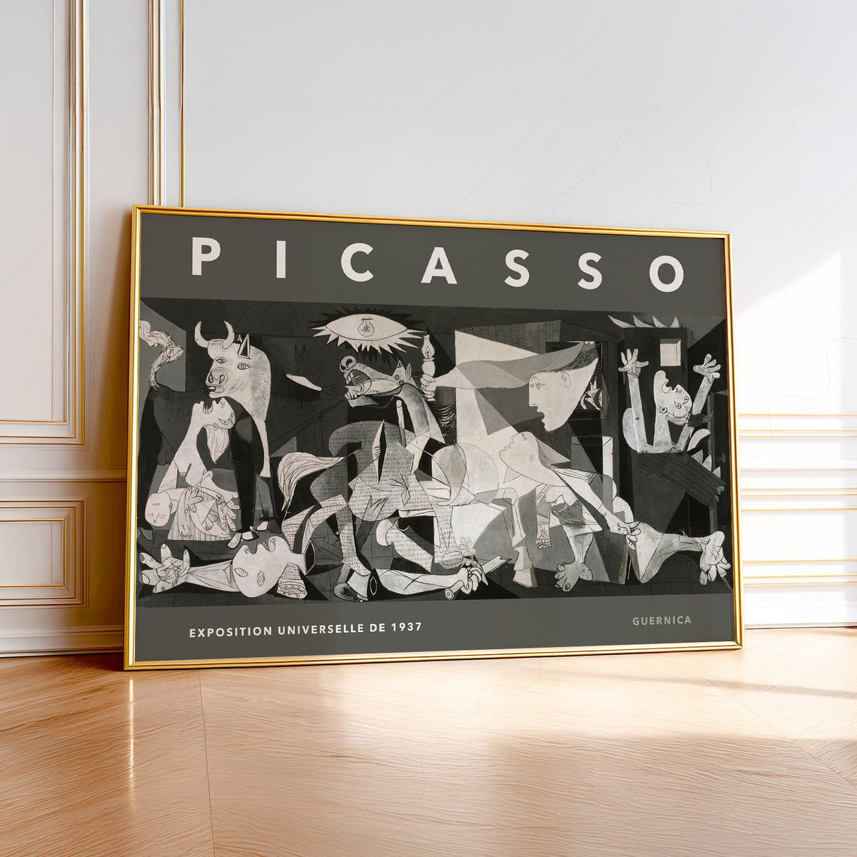 Pablo Picasso Guernica Exhibition Poster – Modern Cubist Wall Art