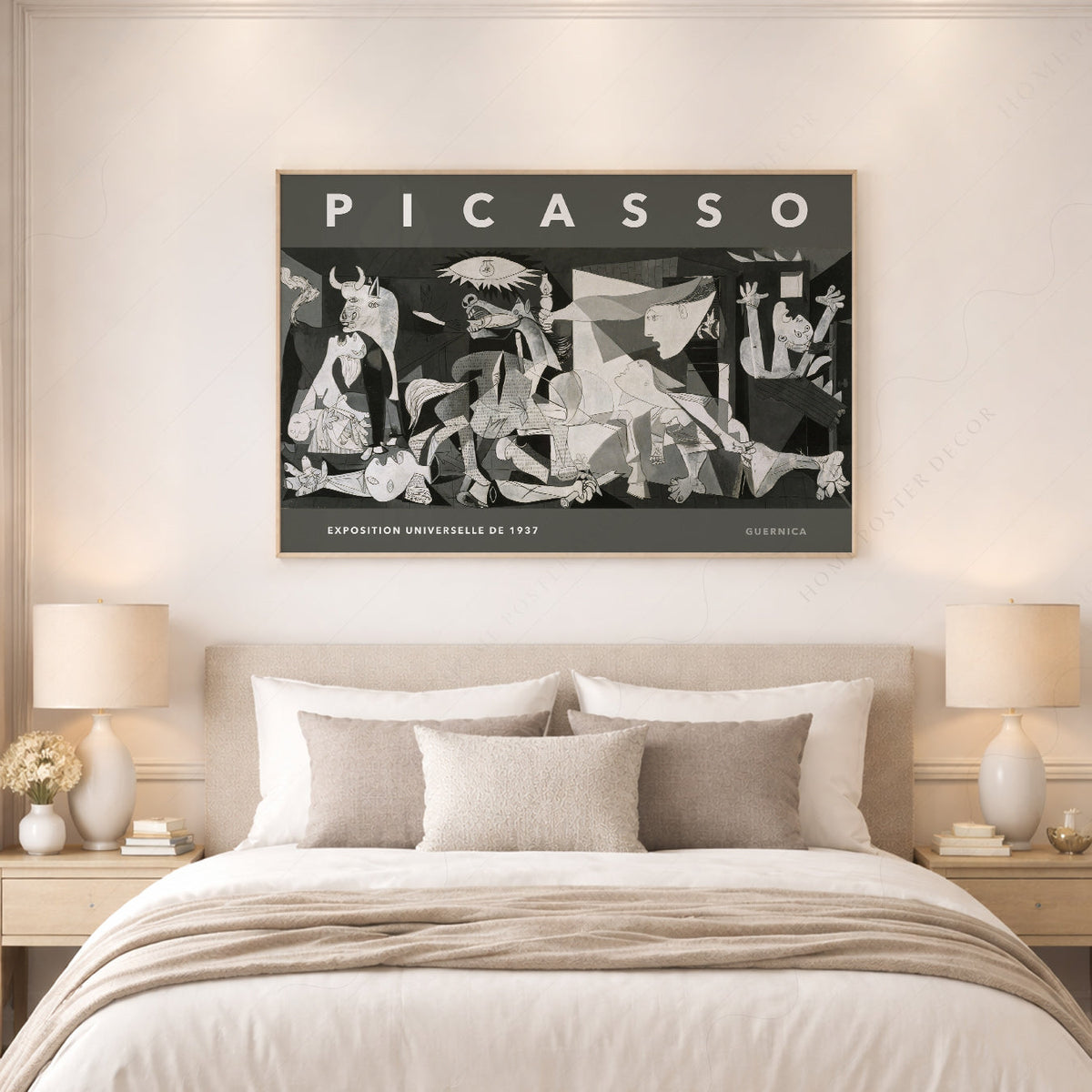 Pablo Picasso Guernica Exhibition Poster – Modern Cubist Wall Art