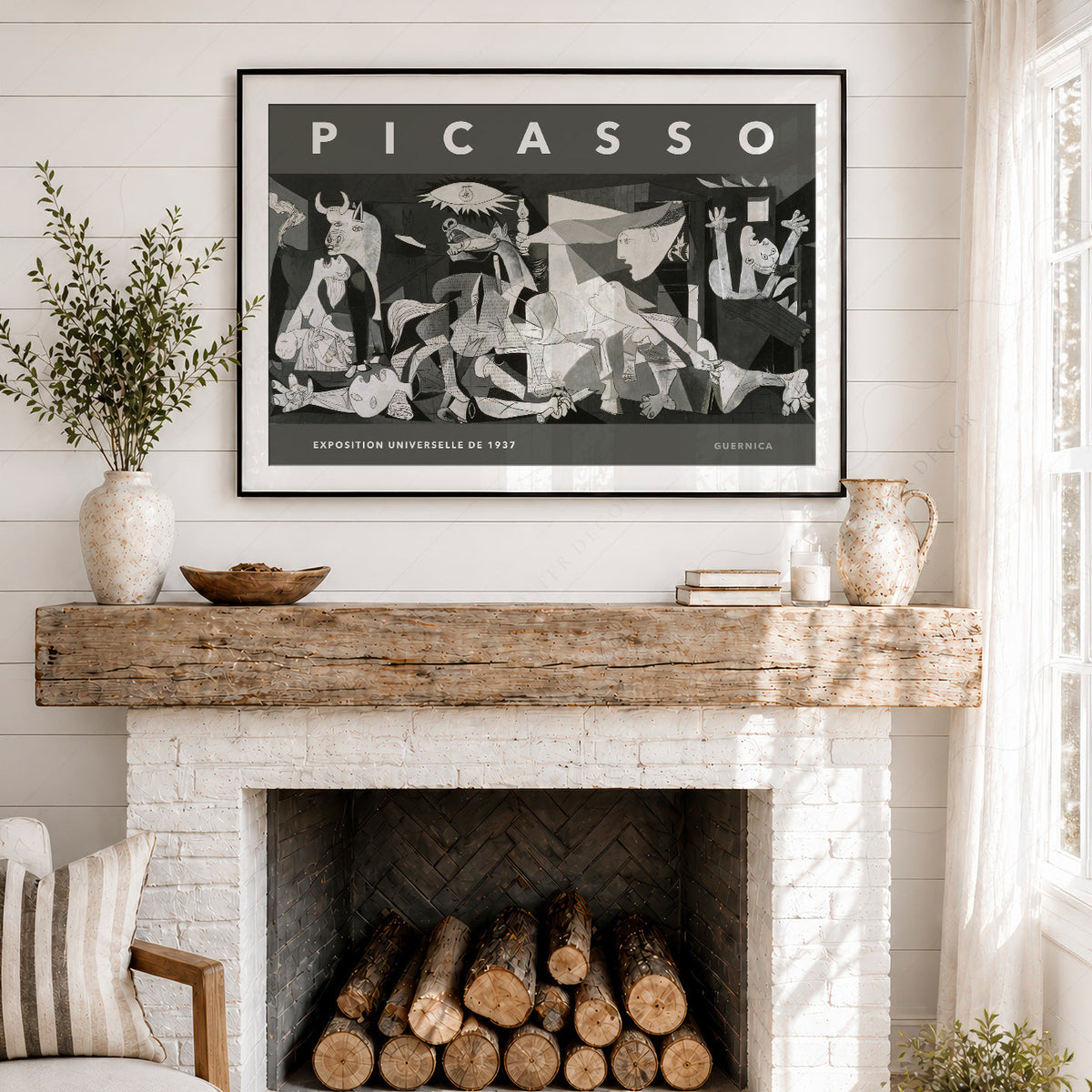 Pablo Picasso Guernica Exhibition Poster – Modern Cubist Wall Art