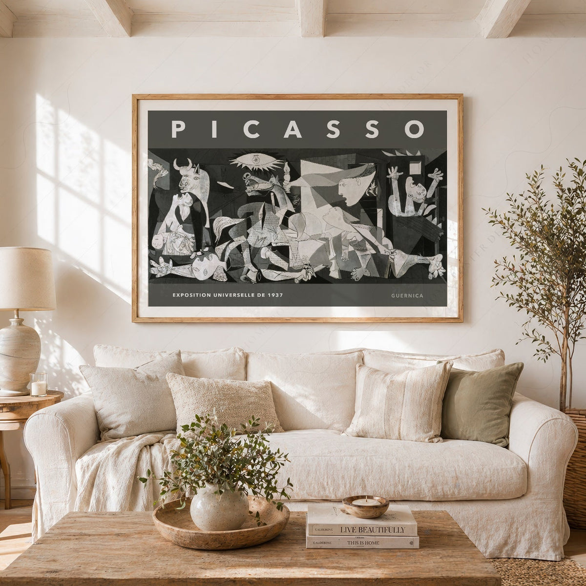 Pablo Picasso Guernica Exhibition Poster – Modern Cubist Wall Art