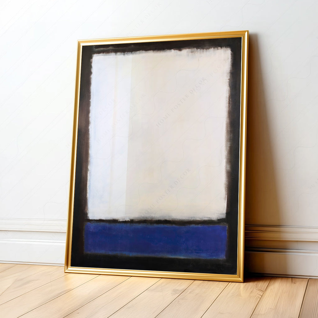 Mark Rothko Untitled Blue and White Art Print – Abstract Expressionism