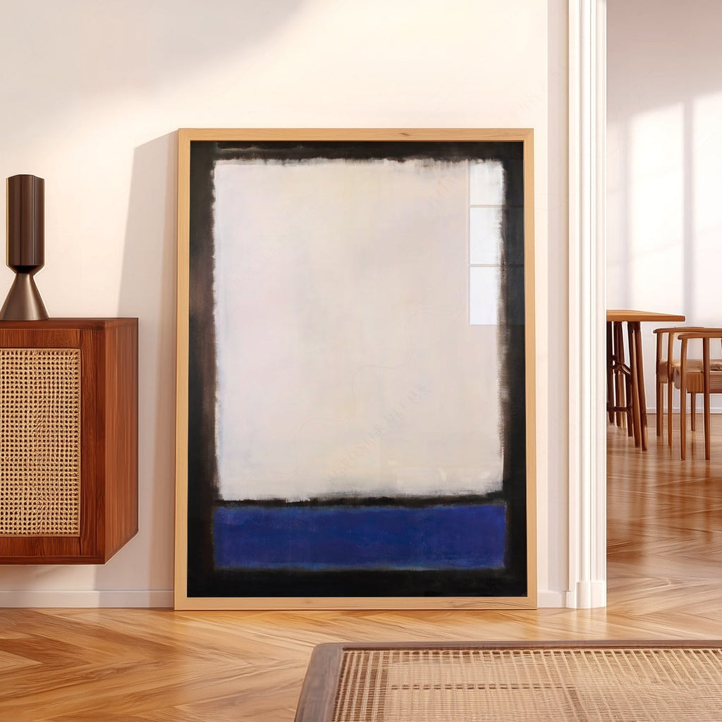 Mark Rothko Untitled Blue and White Art Print – Abstract Expressionism