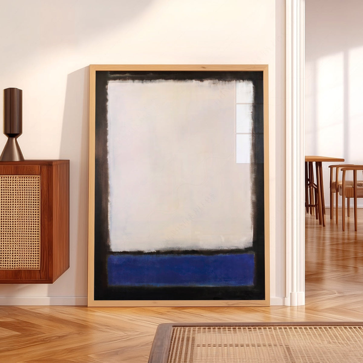 Mark Rothko Untitled Blue and White Art Print – Abstract Expressionism