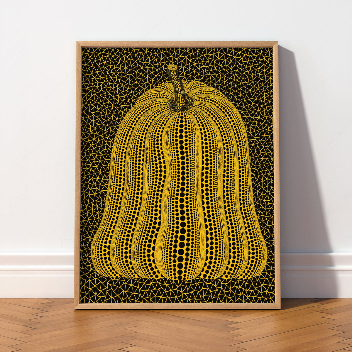 Yayoi Kusama Pumpkin Print – Dots and Nets Japanese Contemporary Art Poster