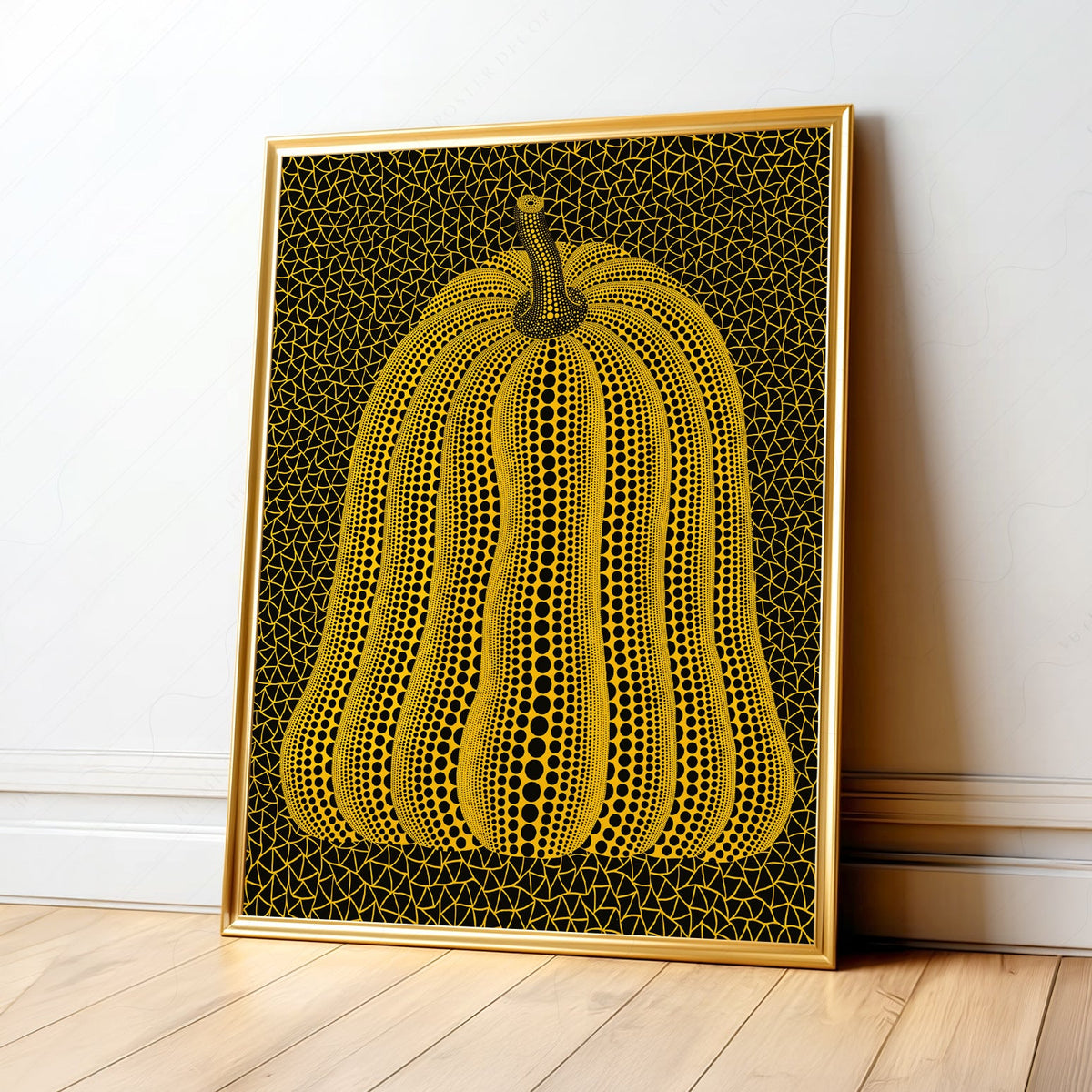 Yayoi Kusama Pumpkin Print – Dots and Nets Japanese Contemporary Art Poster