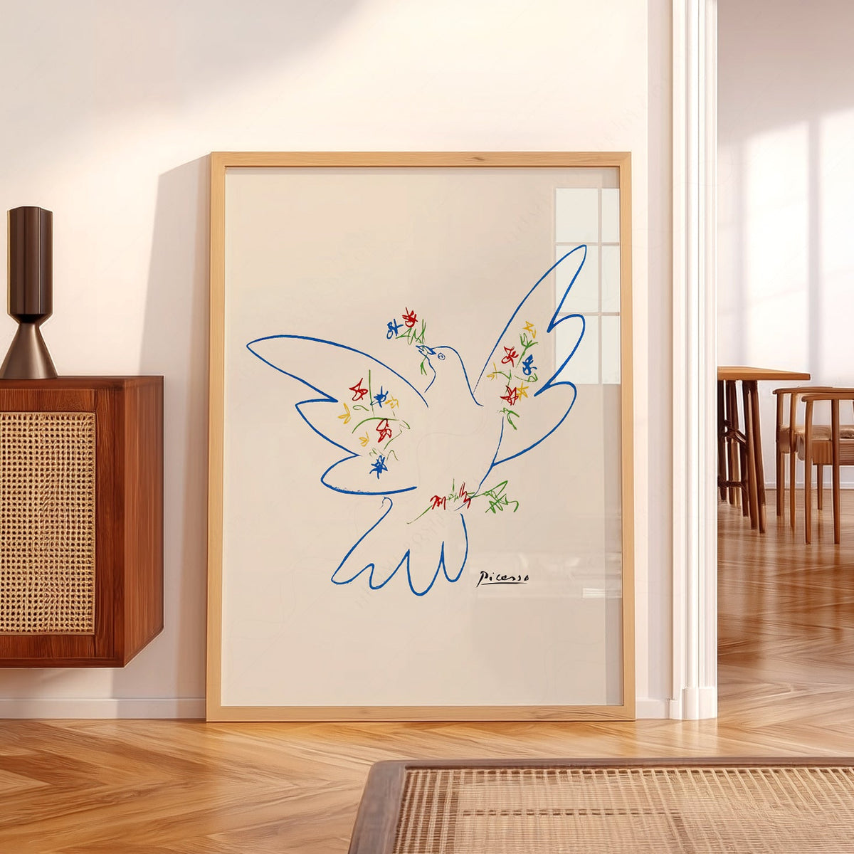 Pablo Picasso Dove of Peace 1949 Art Print – Modern Line Art Poster