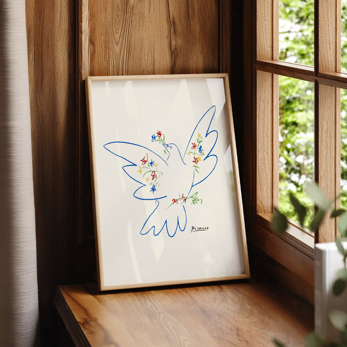 Pablo Picasso Dove of Peace 1949 Art Print – Modern Line Art Poster
