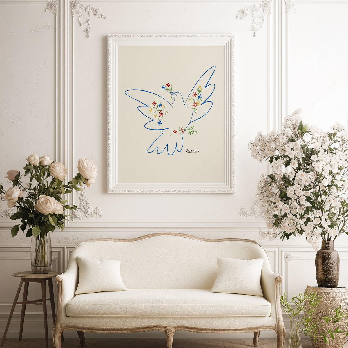 Pablo Picasso Dove of Peace 1949 Art Print – Modern Line Art Poster