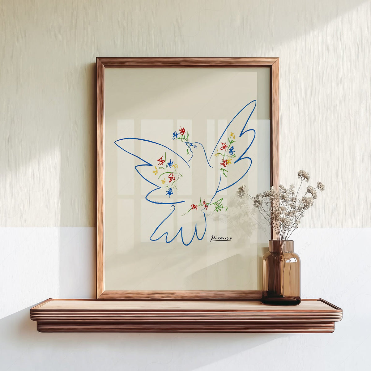 Pablo Picasso Dove of Peace 1949 Art Print – Modern Line Art Poster