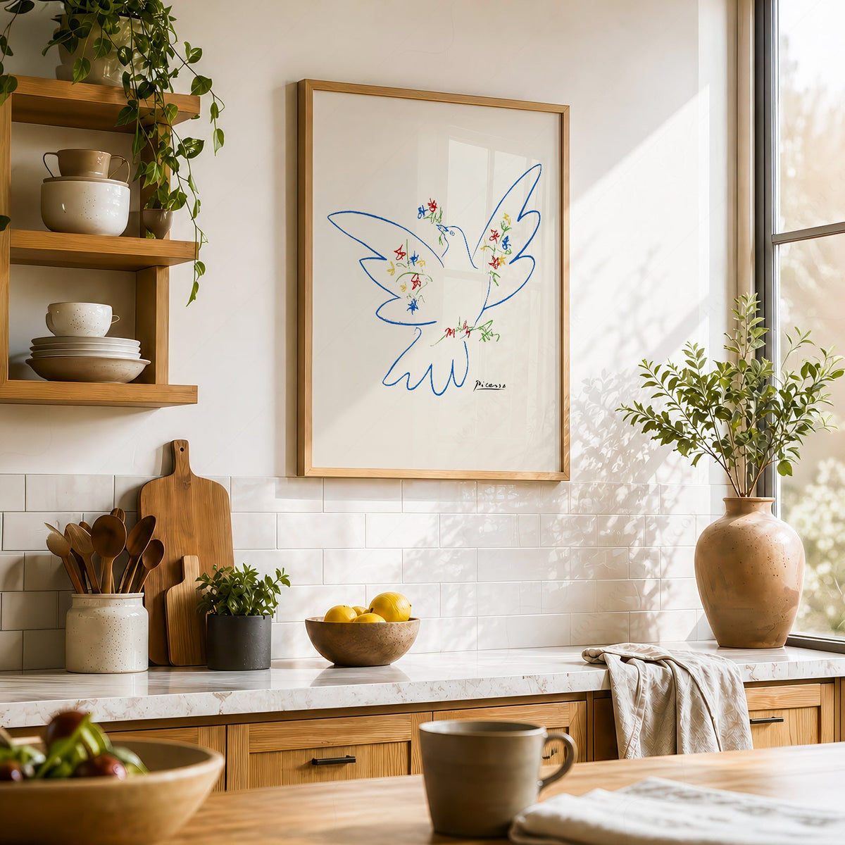 Pablo Picasso Dove of Peace 1949 Art Print – Modern Line Art Poster
