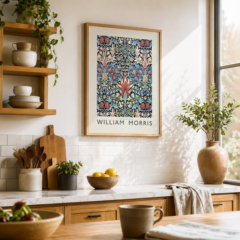 William Morris Snakeshead Art Print – Arts and Crafts Wall Decor