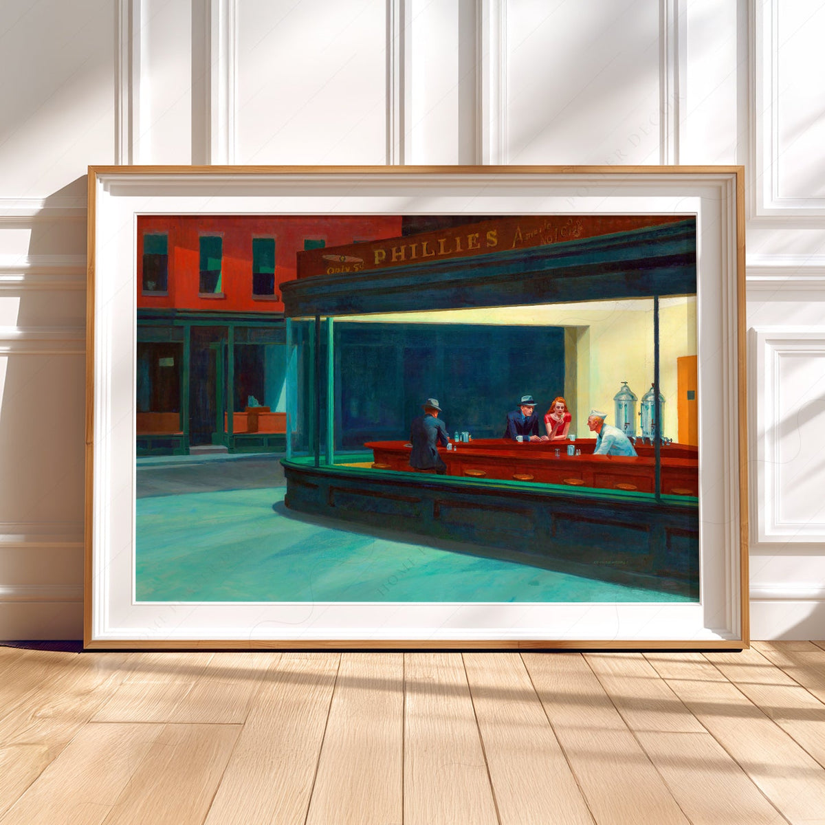 Edward Hopper Nighthawks Art Print – American Realism Wall Art Poster