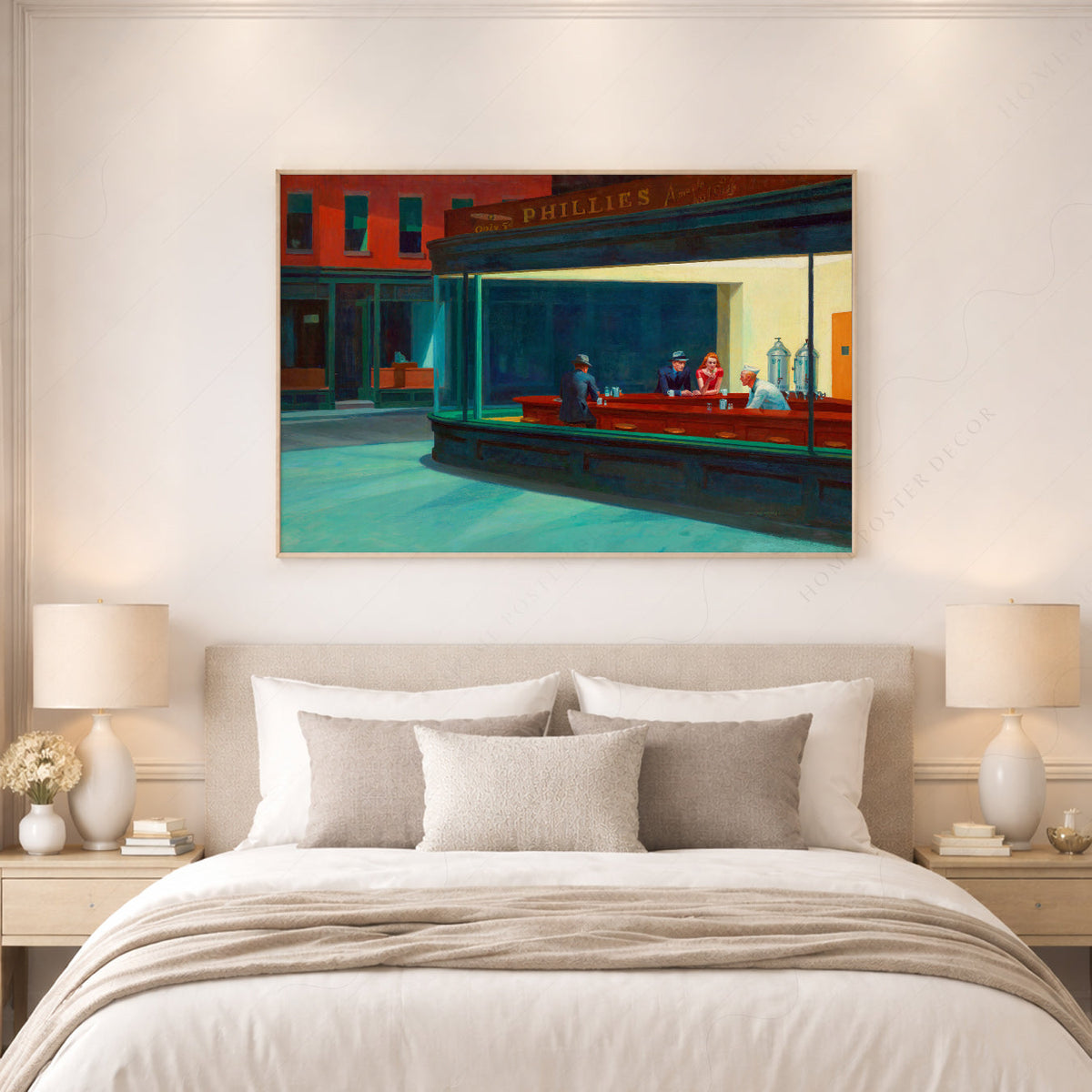 Edward Hopper Nighthawks Art Print – American Realism Wall Art Poster