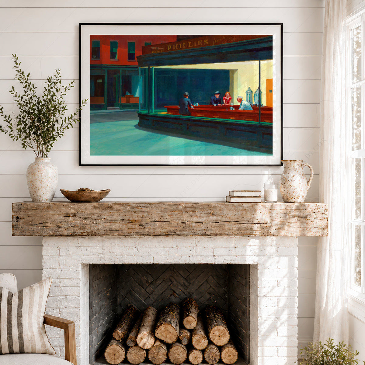 Edward Hopper Nighthawks Art Print – American Realism Wall Art Poster