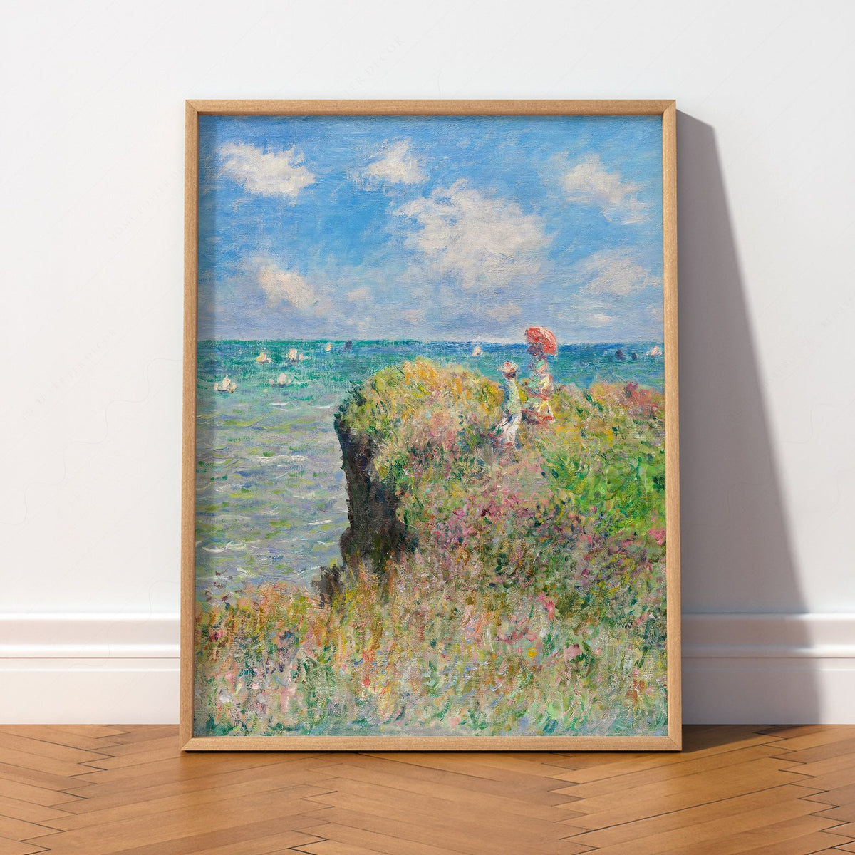 Claude Monet - Cliff Walk at Pourville Print