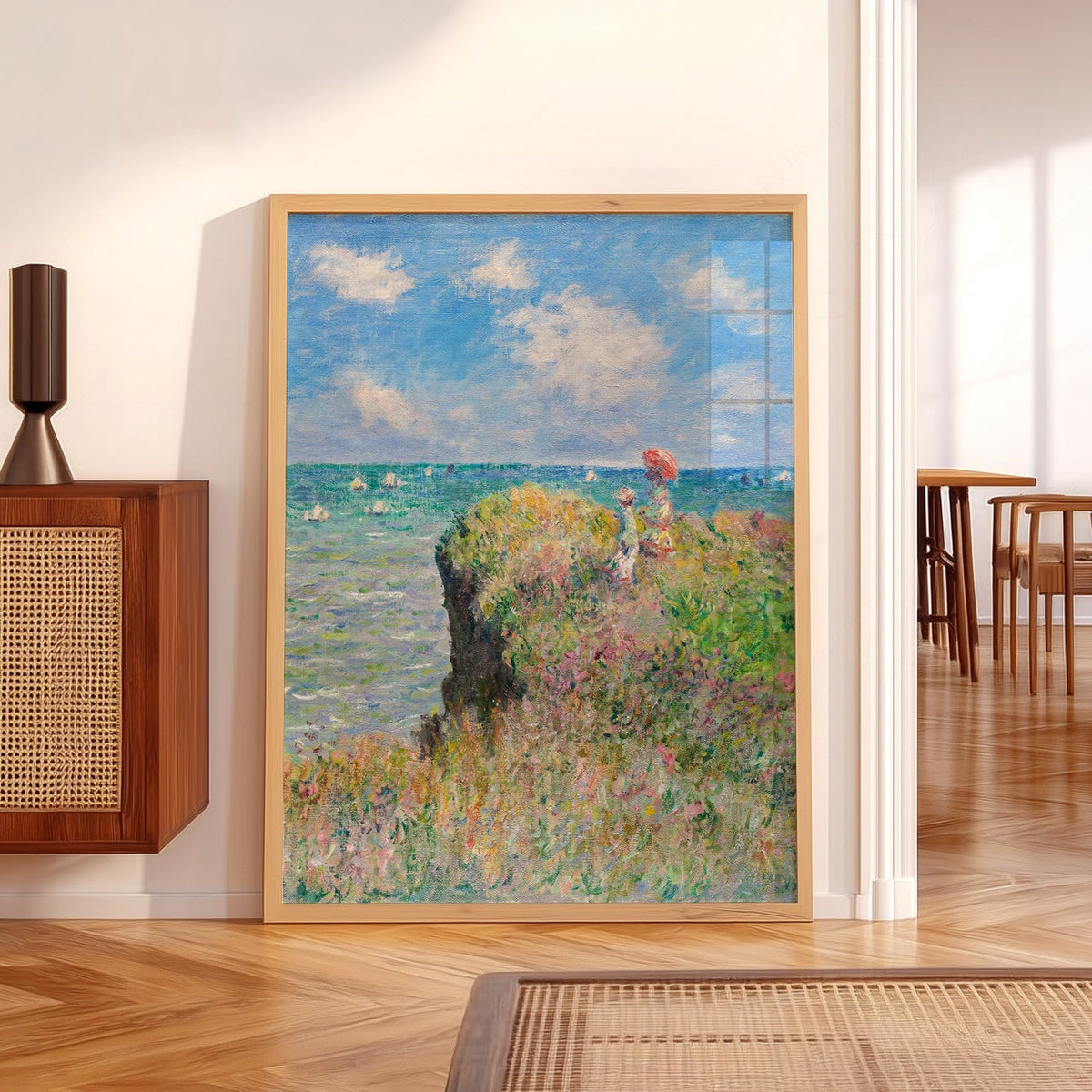 Claude Monet - Cliff Walk at Pourville Print