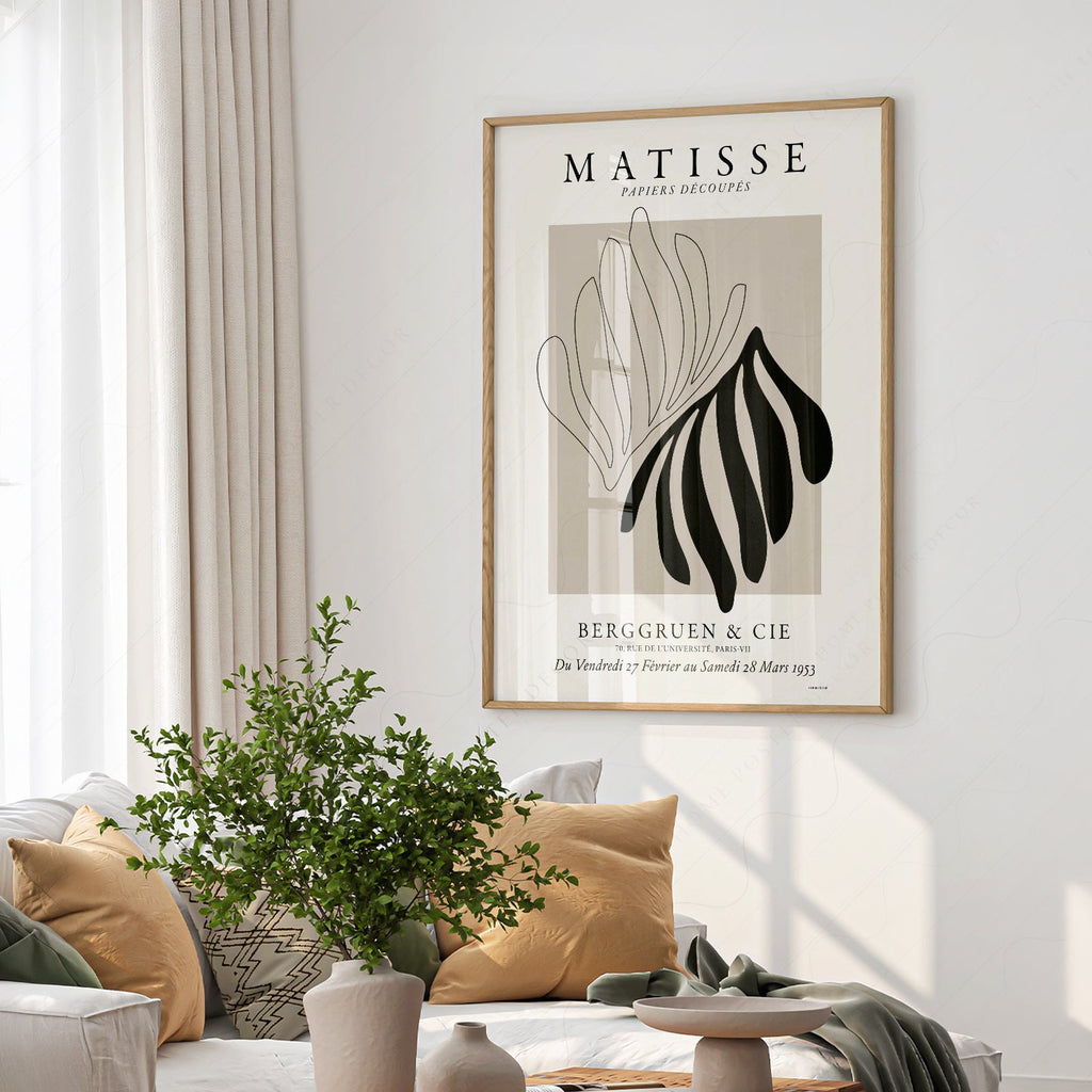 Henri Matisse Papiers Découpés Exhibition Poster – Minimalist Wall Art