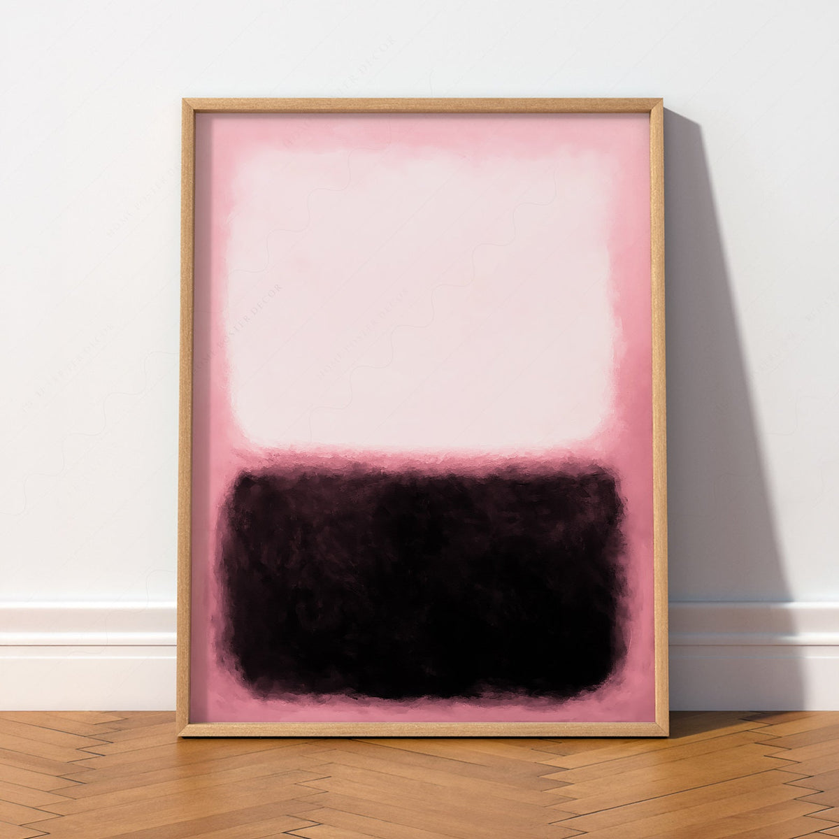 Mark Rothko Pink and Black Untitled Art Print – Abstract Expressionist Poster